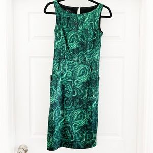 NINE WEST GREEN MIDI DRESS